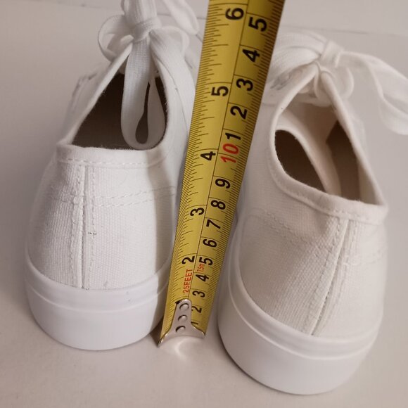 Women's Platform Understated Minimalist White Like New Size 8 - Picture 6 of 10
